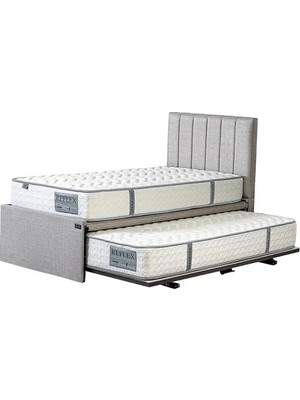 Vivense Twin Bed Baza Başlık Yatak Seti, 90X200