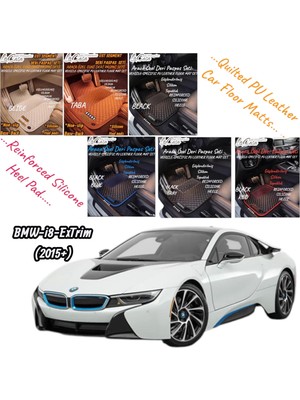 Gian Fabio Falleri Lacasa Bmw I 8-EXTRIM(2015 ve Sonrası)Uyumlu Kapitoneli-Suni Deri-Silikon Topukluklu Premium Deri Paspas