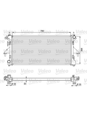 Valeo Almparca Radyatör Ducato-Boxer-Jumper 2.2 Hdi 06 Klimasiz Klimali Mek Otom.