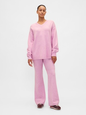 Gap Kadın Pembe Cashsoft Boot Triko Pantolon