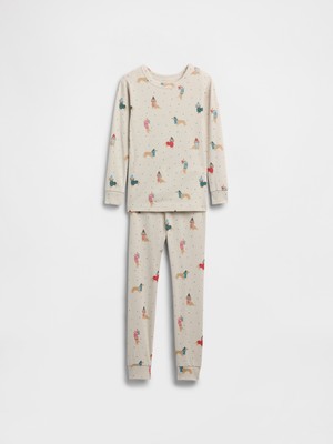 Gap Bebek Gri %100 Organik Pamuk Pijama Takımı