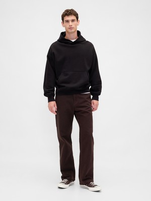Gap Erkek Koyu Kahverengi Canvas '90S Loose Pantolon