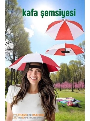 Sepetopia Mey Ithalat® Kafa Şemsiyesi Güneş Koruma Şemsiyesi Relax Eller Serbest 4 Mevsim Kafa Şemsiyes