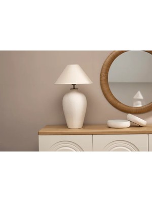 Vivense Larissa Dokulu Terracotta Abajur