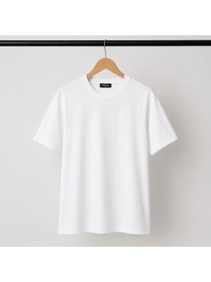 Mavimoure Unisex Basic Bisiklet Yaka Pamuklu Düz Renk T-Shırt