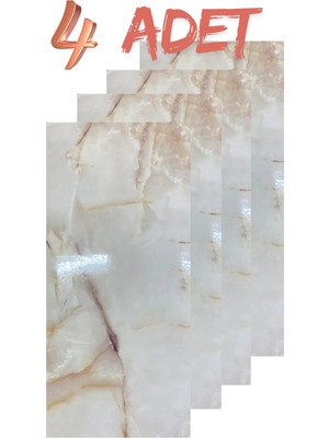Ukab Dekor Kendinden Yapışkanlı Mermer Seramik Desenli Köpük Pvc Duvar PANELI(30X60 cm - 4 Adet - 0.72 M²) 6017