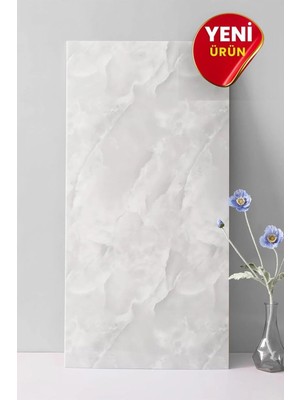 Ukab Dekor Kendinden Yapışkanlı Mermer Desenli Pvc Karo Panel 60X120 cm (0,72 M²) Banyo, Wc, Mutfak