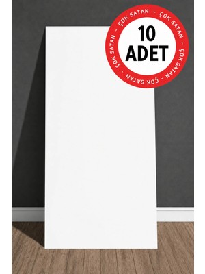 Ukab Dekor 10 Adet 30X60 cm Dekoratif Mermer Desenli Kendinden Yapışkanlı Duvar Paneli (Banyo Wc Mutfak)