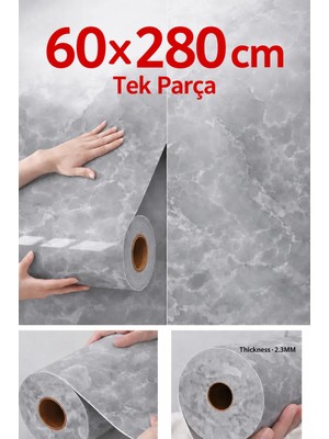 Ukab Dekor 60X280 cm Tek Parça Rulo Dekoratif Lükss Desen Kendinden Yapışkanlı Duvar Panel Tv Ünitesi