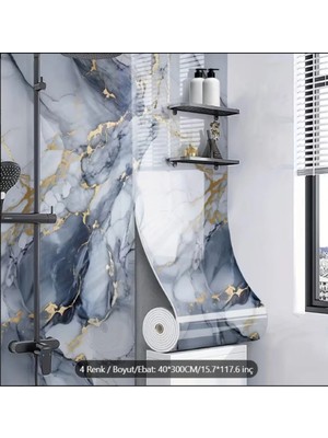 Ukab Dekor Kendinden Yapışkanlı Pvc Rulo Panel Plaka Banyo Wc Mutfak Salon
