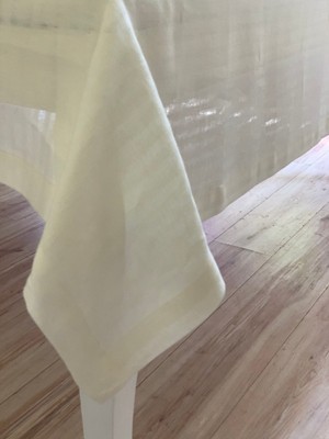 Hausset Home Masa Örtüsü 160/250 cm Çizgili Keten
