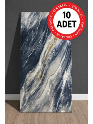Ukab Dekor 10 Adet 30X60 cm Dekoratif Mermer Desenli Kendinden Yapışkanlı Duvar Paneli (Banyo Wc Mutfak)