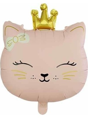 Party Express 22" Folyo Balon Kedi Makaron Pembe