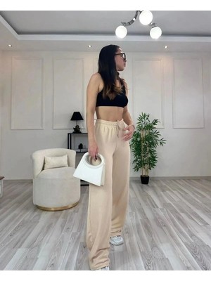 Tüccar Umut Gofret Kumaş Fitilli Bol Paça Pantolon Salaş Model