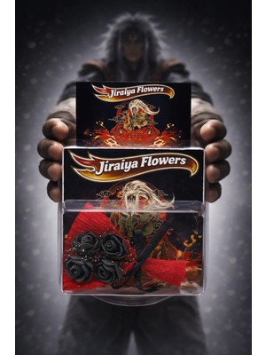 İnci Sepette Naruto Koleksiyon Serisi Jiraiya (Ero-Sennin) Özel Tasarım Flowers Figür Kartlı Buket