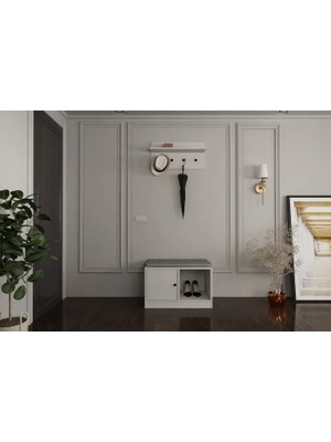 Vivense Bera Portmanto, Kapaklı Puflu, PRT-1005-Ç