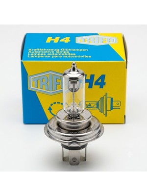 Belirtilmemiş Trifa H4 60/55 Watt 12V P43T Halojen Far Ampulü 1 Adet Sarı 016661