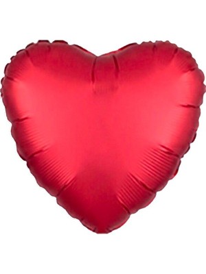 Party Express 18" Folyo Kalp  Balon - Kırmızı