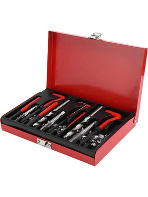 Belirtilmemiş 88 Parça Açma Helicoil Vida Tamir Onarım Seti M6 M8 M10 Profesyonel 1. Kalite