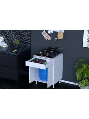 Vivense Doqu M Ocak Altı Tüp Gözlü Set, 48 cm