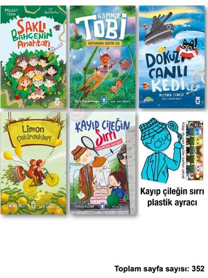 Timaş Çocuk Saklı Bahçenin Anahtarı Tobi ve Ormandaki Gzemli Işık Dokuz Canlı Kedi Limon Çekirdekleri Kayıp Çileğin Sırrı