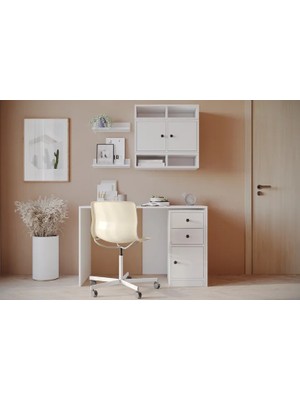 Vivense Çok Fonksiyonlu Modern Çalışma Masası, 3 Kapaklı