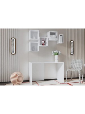 Vivense Minimalist Çalışma Masası, Tasarım Duvara Monte
