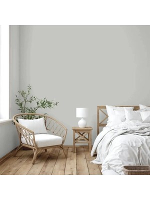 Adawall Modern Düz Desen Duvar Kağıdı - HUE 24201-3, Gri, Elyaf Taban (Non-Woven), Vinil kaplı, Silinebilir Yüzey  / 1.06x15.6 m - 16.5 m²