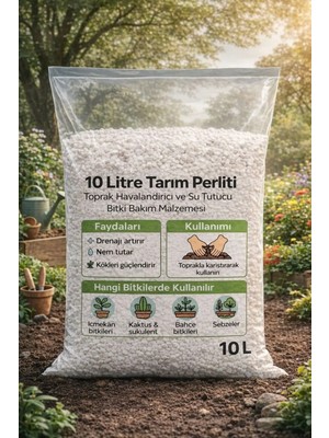 Plant Home Power Mix Plant Home 10 Litre Tarım Perlit Güçlü Kök ve Hızlı Gelişim İçin Toprak Havalandırıcı
