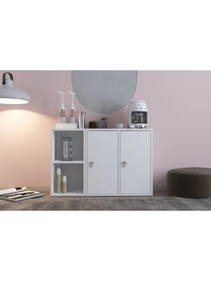 Vivense Bk Çok Amaçlı Dolap, 2 Kapaklı, Nrg