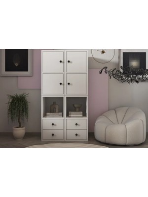 Vivense Bk Çok Amaçlı Dolap, 4 Kapaklı, Çad