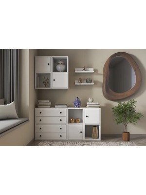Vivense Bk Çok Amaçlı Dolap, 4 Kapaklı, Kbr