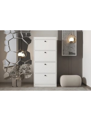 Vivense Bk Çok Amaçlı Dolap, 4 Kapaklı, Çad