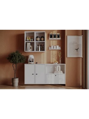 Vivense Bk Çok Amaçlı Dolap, 3 Kapaklı, Kbr