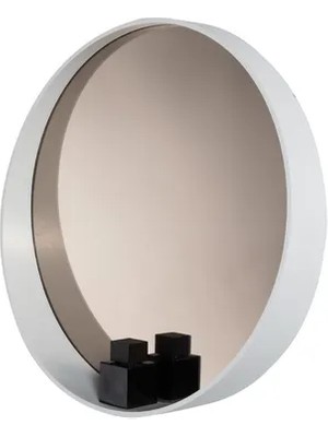 Vivense Bias Duvar Aynası, Beyaz, 50 cm