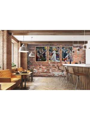 Vivense Ahşap Çerçeveli Lady In Whıte Whıte Tablo Seti, 50X70