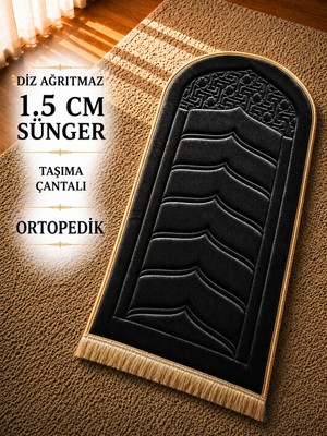 Bripurga 1.5 cm Sünger Destekli Diz Ağrıtmaz Seccade Ortopedik Namazlık