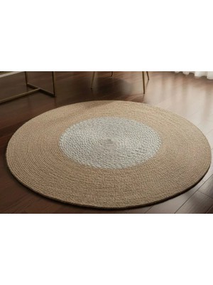 Vivense Atlas Yuvarlak Model Halı, Natural Taş Gri, 150 cm