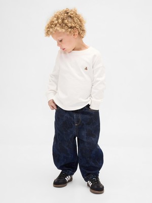 Gap Erkek Bebek Koyu Mavi Pull-On Barrel Jean Pantolon
