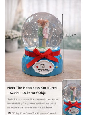 Evvel Zaman Antik Meet The Happiness Kar Küresi – Dekoratif Romantik Tasarım