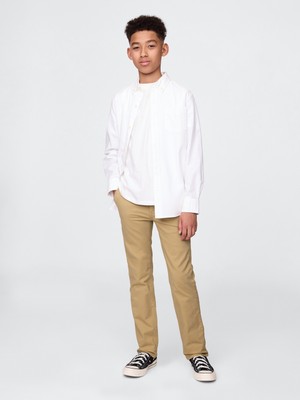 Gap Erkek Çocuk Açık Kahverengi Khaki Washwell™ Pantolon
