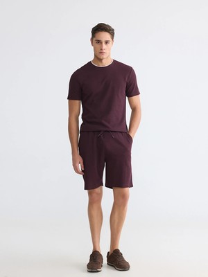 LC Waikiki Lcwaıkıkı Classic Mürdüm Regular Fit Erkek Şort