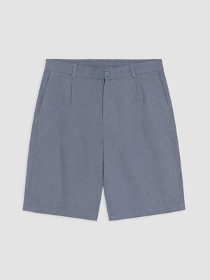 Lcw Vision Mavi Regular Fit Keten Karışımlı Erkek Şort
