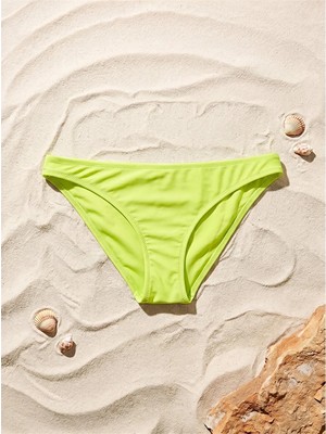 Lcw Dream Sarı Uv Korumalı Kadın Düz Bikini Alt