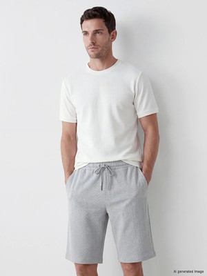 LC Waikiki Lcwaıkıkı Classic Gri Regular Fit Erkek Şort
