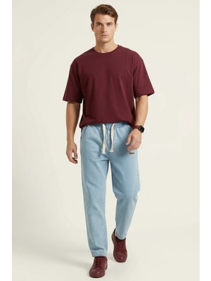 Zuzudan Erkek Rahat Kesim Denim Mavi Pantolon