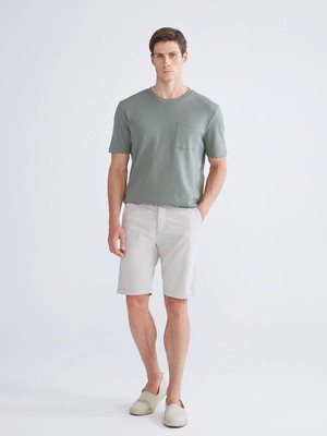 LC Waikiki Lcwaıkıkı Classic Bej Standart Kalıp Gabardin Erkek Şort
