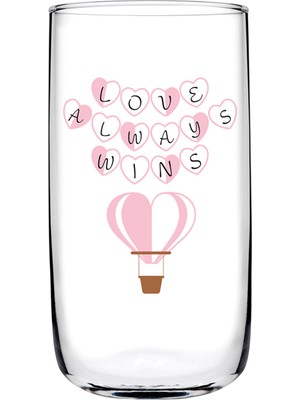 Paşabahçe Love Always Wins Meşrubat Bardağı 365 cc 3 Adet