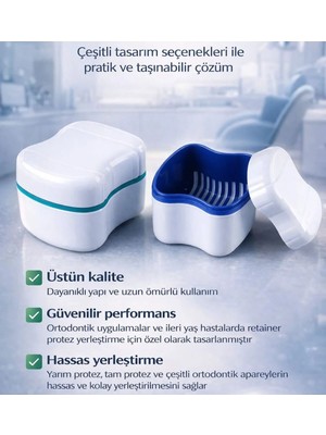 Vizy - Onn Ortodontik Şeffaf Plak Kutusu - Diş Sıkma Plağı Saklama Kabı 1 Adet Üstün Kalite Koruma