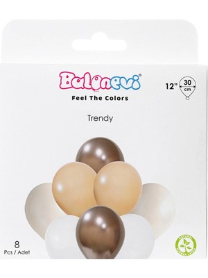 4 Adet Balonevi Trend Balon Seti 30CM 8'li